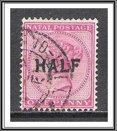 Natal #80 Queen Victoria Surcharged Used