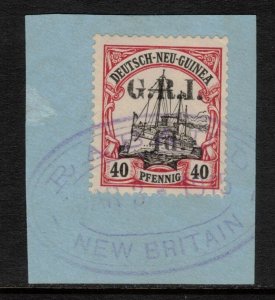 NEW BRITAIN 1914 4d on 40pf Surcharge; Scott 24, SG 24; Used