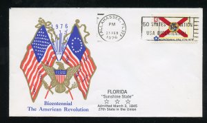 US 1659 American Bicentennial -  Florida UA Al Tag Boerger cachet FDC 