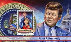 TOGO 2017 SHEET JFK KENNEDY PRESIDENTS tg17117b