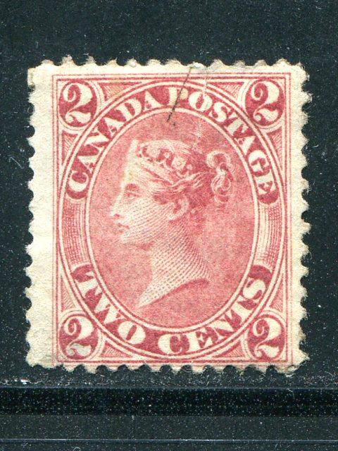 Canada #20  Used F-VF+  large stamp looks unused