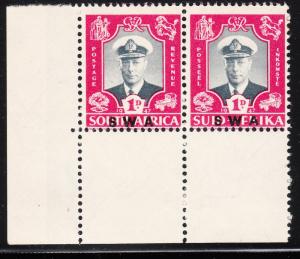 South West Africa 156 -  FVF MNH - Corner pair