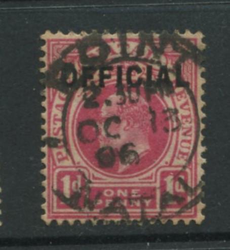 Natal - Scott O2 - Official Issue -1904 - Used -Single 1p  Stamp