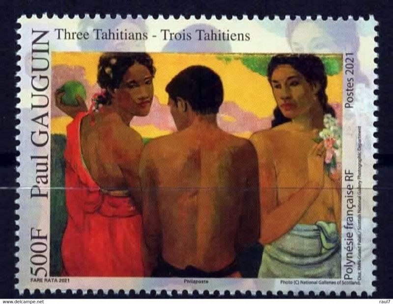 Stamps of French Polynesia 2021. 130 years since the arrival of Paul