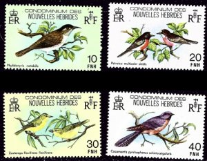 French New Hebrides 296-99 MNH 1980 Birds (an6921)