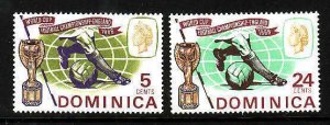 Dominica-Sc#195-6- id7-unused NH Omnibus  set-Sports-Soccer World Cup-1966-