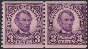 #600 Mint NH, Fine+, Pair (CV $26) (CV $11 - ID32093) - Joseph Luft