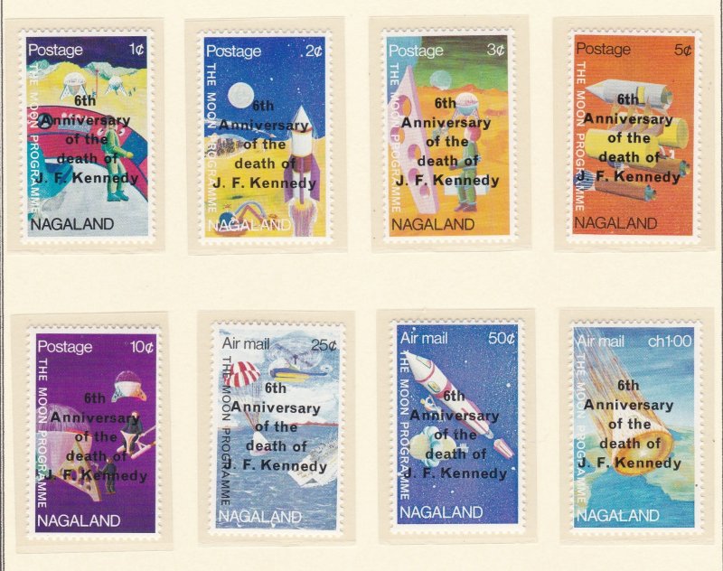 Nagaland - John F. Kennedy Death Anniversary Overprints on Space Stamps