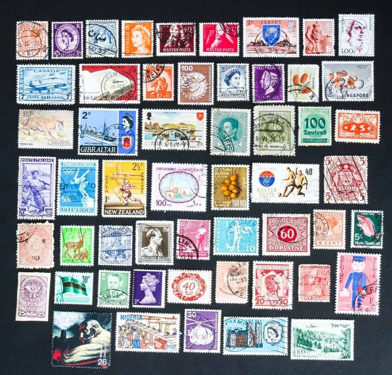 Worldwide Lot of 54 stamps Mint & Used