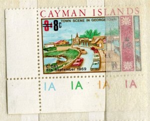 CAYMAN ISLANDS; 1969 early QEII Pictorial C-DAY issue MINT MNH CORNER 8c.