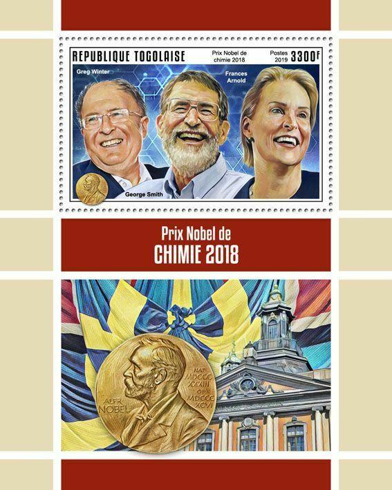 Z08 IMPERF TG190149b TOGO 2019 Nobel Prize in Chemistry MNH ** Postfrisch