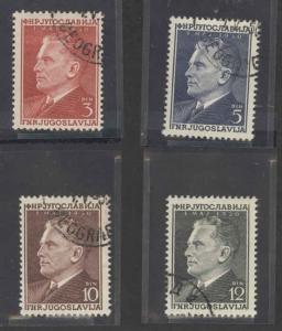 Yugoslavia 290-293  Used VF 