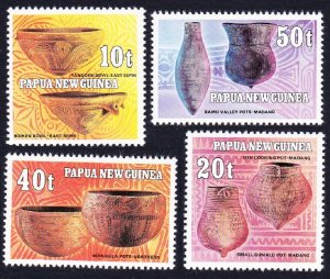 Papua NG Native Pottery 4v 1982 MNH SC#558-561 SG#430-433 MI#431-434