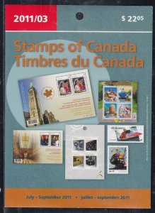 Canada Mint Never Hinged July-September 2011 New Issue Stamps