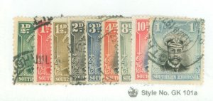 Southern Rhodesia #1-6/8-10 Used