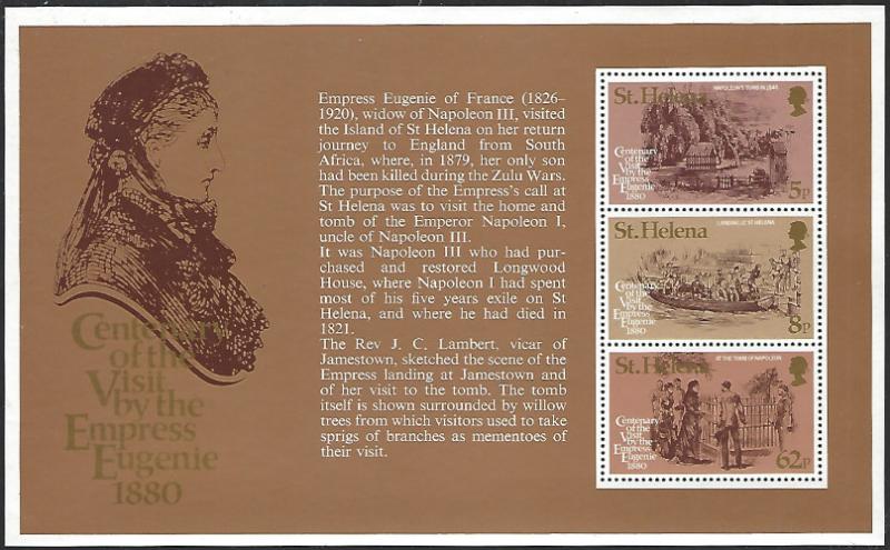 St Helena #337a MNH Souvenir Sheet