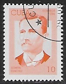 Cuba # 3755 - Serafin Sanchez, Patriot - unused CTO.....{Z20}