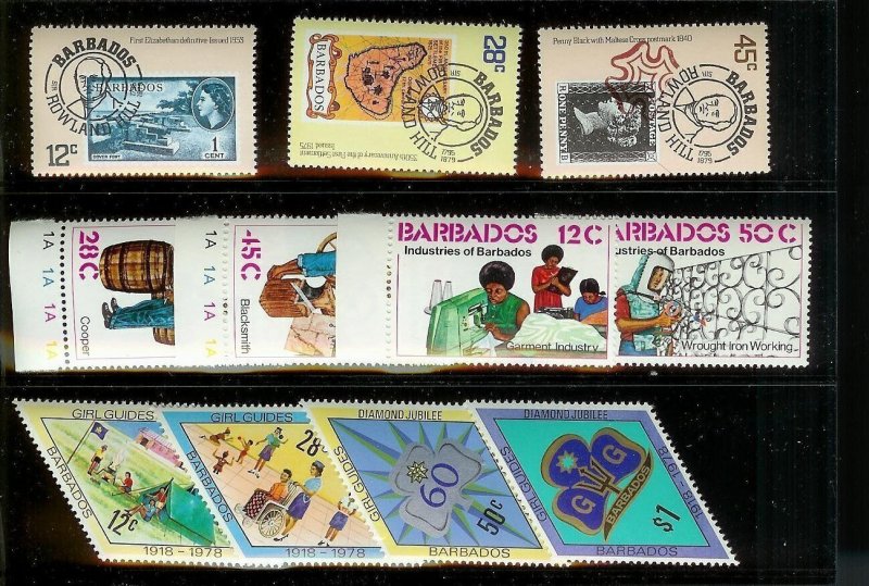 BARBADOS (42) Mint Never Hinged Sets - All Different - Nearly all complete