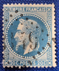 France-Scott #33, Used, Emperor Napoleon III, CV $1.55