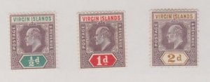 British Virgin Islands Scott #29-30-31 Stamp - Mint Set