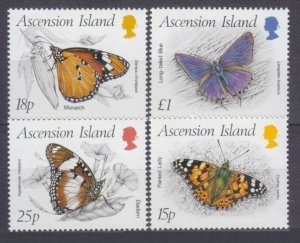 1987 Ascension 439-442 Butterflies 16,00 €