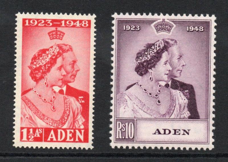 ADEN 1948 Silver Wedding superb MNH condition.