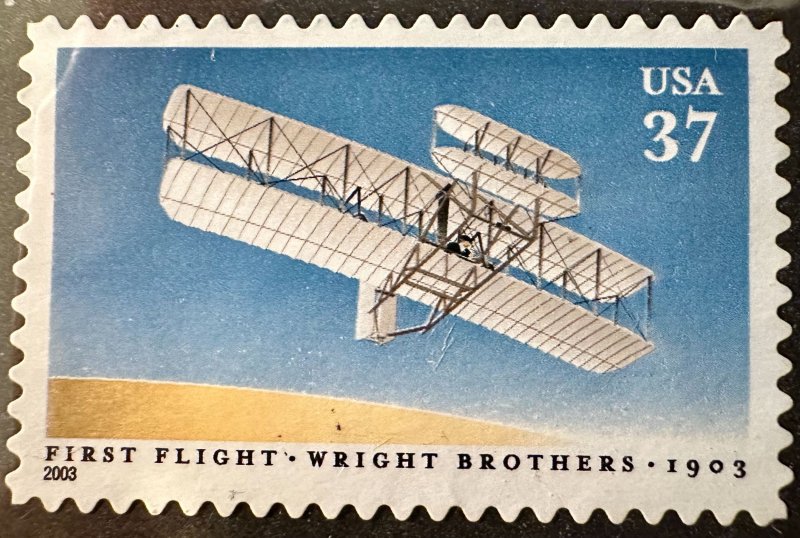 US # 3783a First Flight of Wright Bros 37c 2003 Mint NH