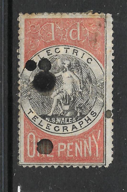 NEW SOUTH WALES 1871   1d   TELEGRAPH       SG T1