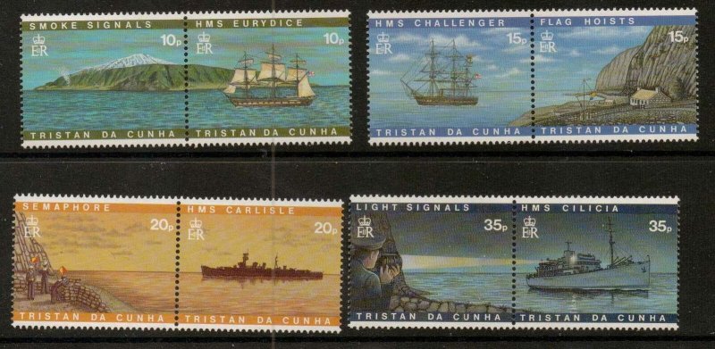 TRISTAN DA CUNHA SG611/8 1997 VISUAL COMMUNICATIONS MNH