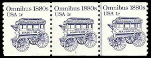 PCBstamps    US #1897 CPS(3) 1c Omnibus, (#1), 1983, MNH, (1)