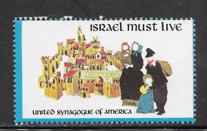 Israel #CINDERELLA Israel Must Live Label 10 Cent Lot (my15)