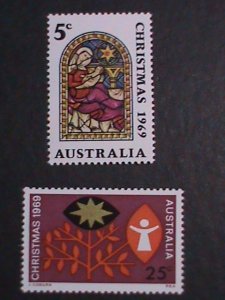 AUSTRALIA-1969 SC #466-7 CHRISTMAS-  MNH-VERY FINE WE SHIP TO WORLD WIDE