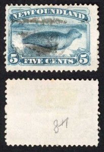 Newfoundland SG48 5c Pale blue Cat 11 pounds