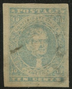 Confederate States 2e Stone Y Used Stamp BX5209