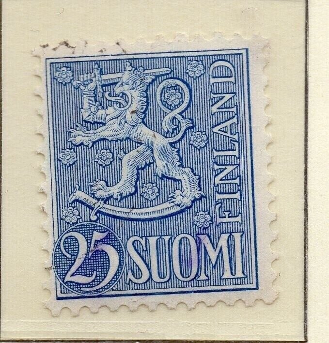 Finland 1954-55 Early Issue Fine Used 25Mk. NW-222009