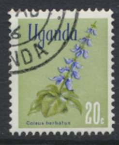 Uganda  SC# 134   SC# 118  Used  Flowers 1969   see scan