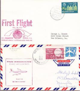 US - Four Pan-AM Flight Covers
