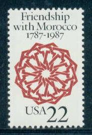 2349 22c Morocco Relations Fine MNH