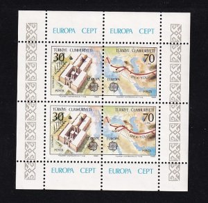 Turkey  #2222-2223a MNH 1982  Europa  sheet Sultanhan Caravanseral