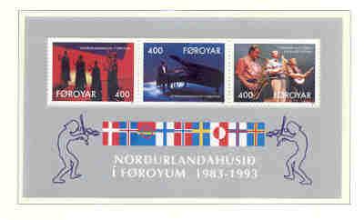 Faroe Islands Sc 249a 1993 Nordic house stamp sheet mint NH