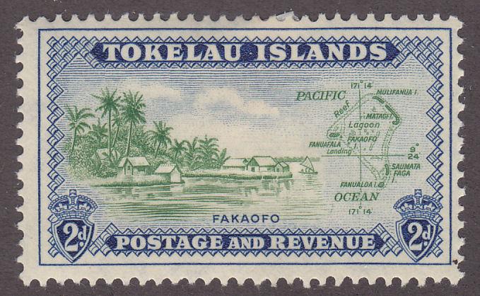 Tokelau Islands 3 Map of the Island 1948