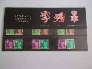 1996 Machin Definitive Regionals (3) 20p to 63p Presentation Pack no 36 Cat £26