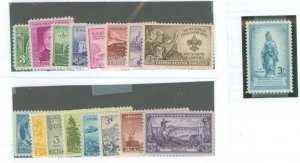 United States #987-1003 Mint (NH) Multiple