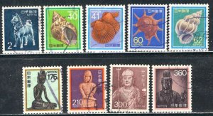 Japan 1984-1989: Sc. # 1622-1631; Used Short Set