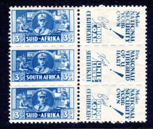 SOUTH  AFRICA -- 1942-44 - War Effort - sg 101 - Mint Never Hinged   