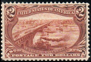USA #293 VF+ OG LH, w/PF (01/17) CERT, well centered for this tight margined ...