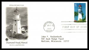 US 4146-4150 Lighthouses PCS Set of Five Typed FDC