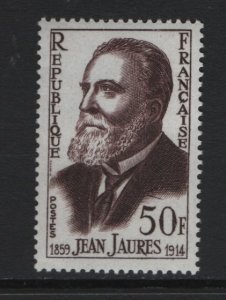France  #928  MNH  1959  Jean Jaures