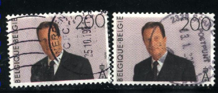 Belgium 1535 x 2   Used 1993-98  PD