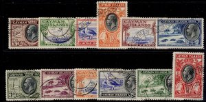 CAYMAN ISLANDS GV SG96-107, 1935 complete set, FINE USED. Cat £225.